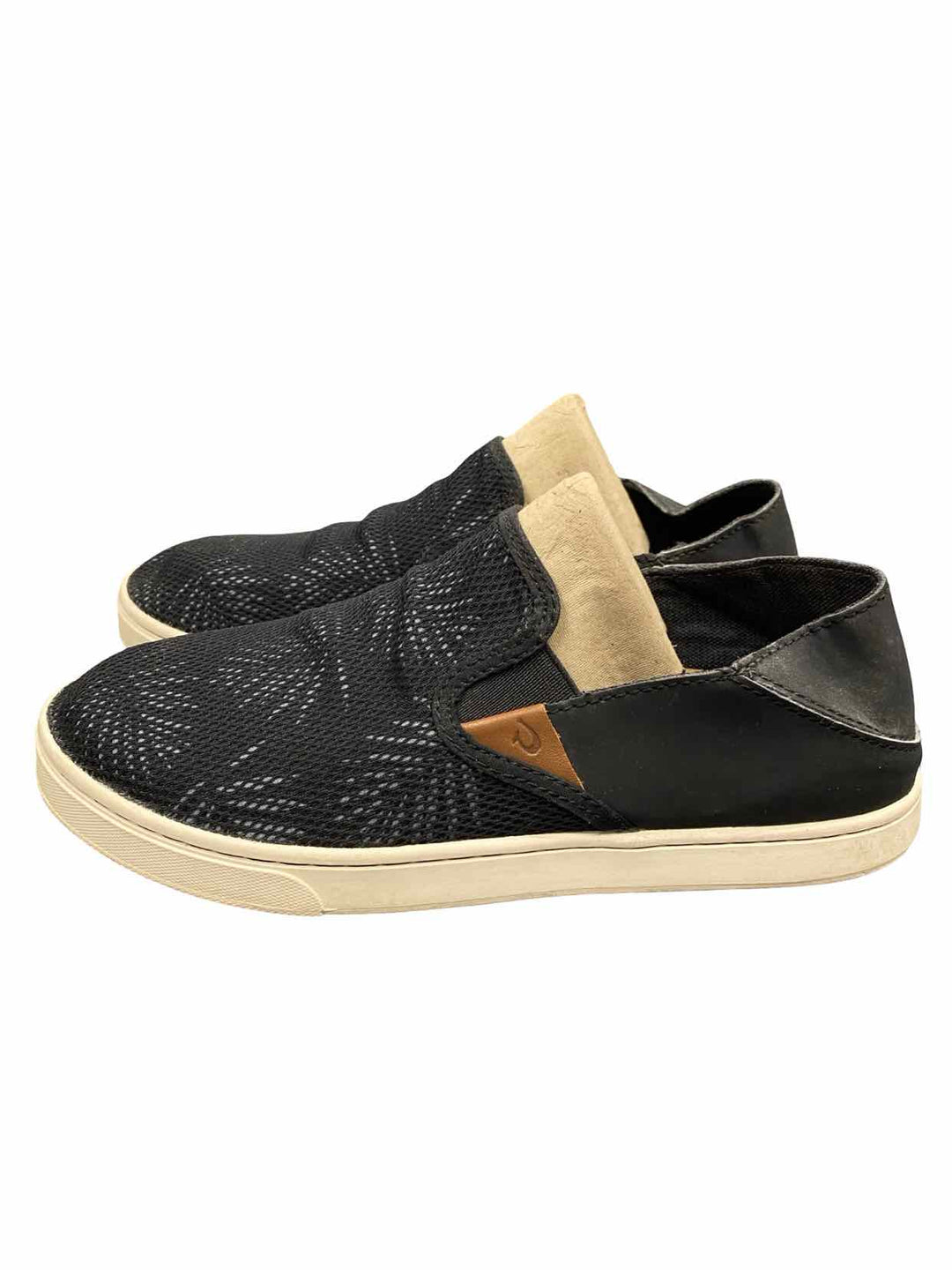 OluKai Shoe Size 8.5 Black Blue Sneakers
