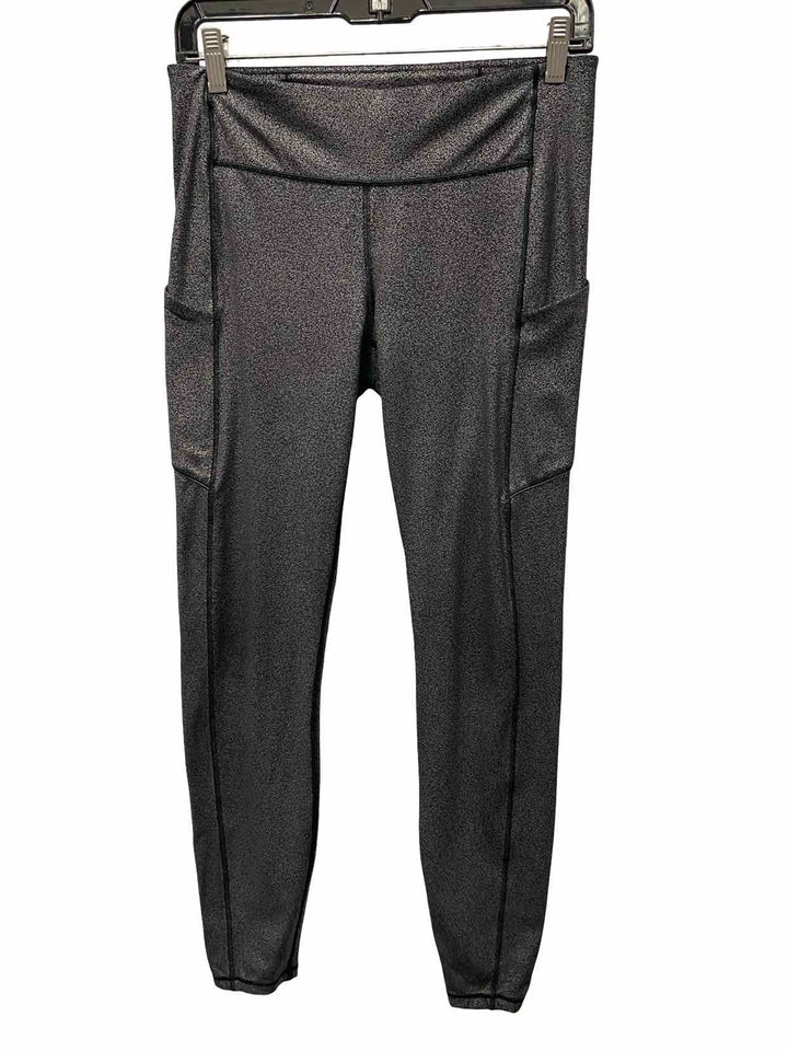 Lululemon Size 8 Black Grey Metalic Athletic Pants