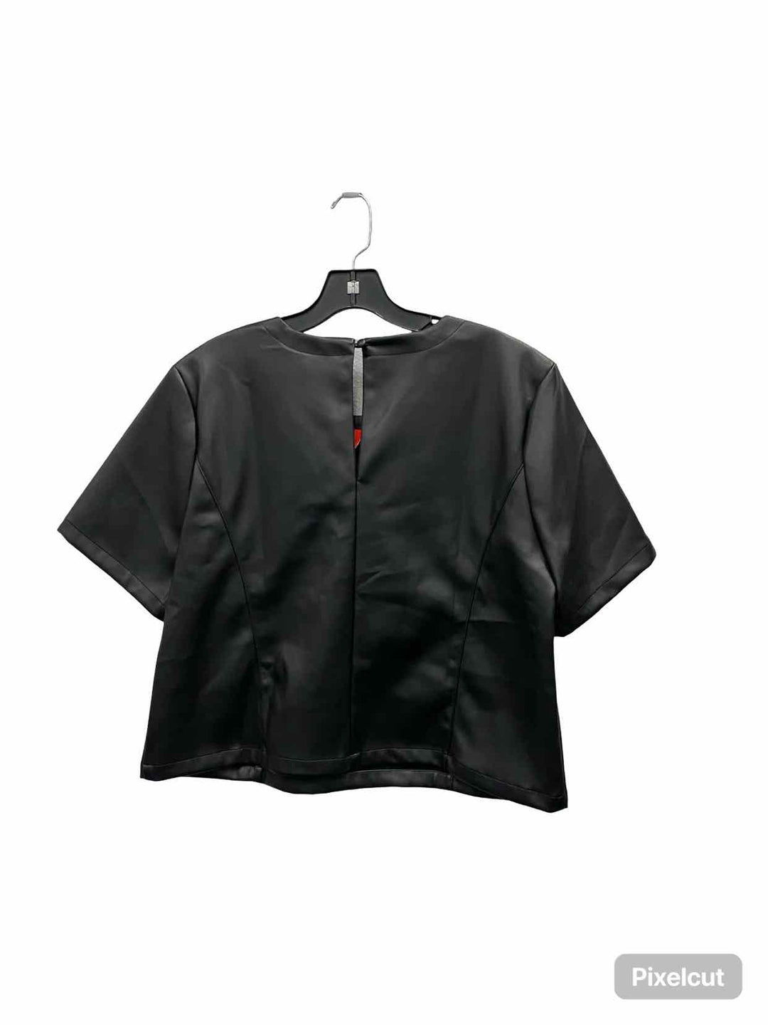 EVEREVE Size L Black Zuri Faux Leather Tank Top