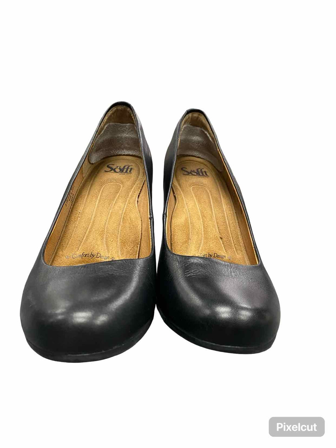 Sofft Shoe Size 8.5 Black Leather Heels