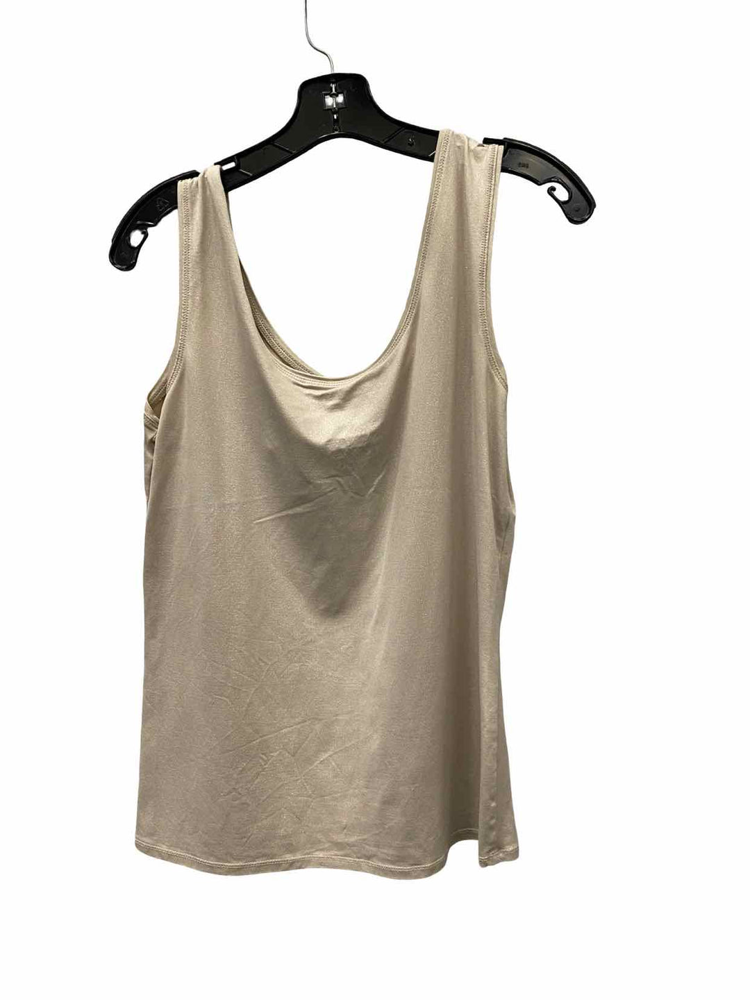 White House Black Market Size L Brown Silver Tank Top