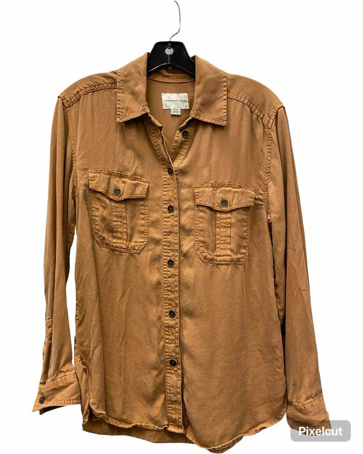 American Eagle Size SP Orange Long Sleeve Shirts