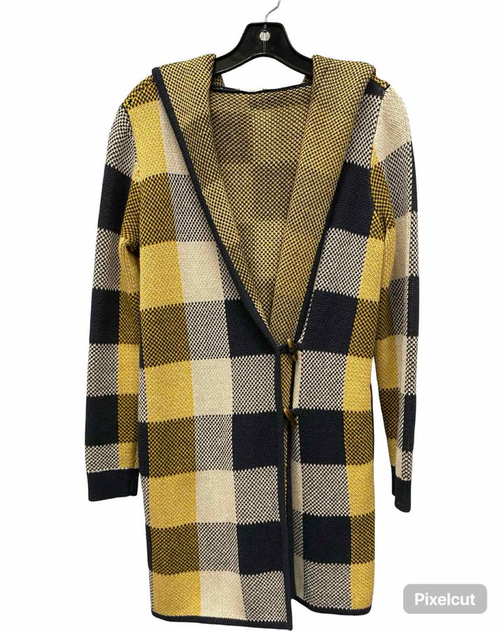 Cabi Size XS Yellow white & blue Checkered Jacket (Outdoor)