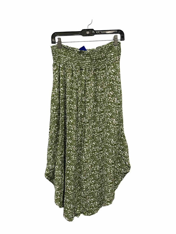 Sozy Size XL Green White Floral Skirt