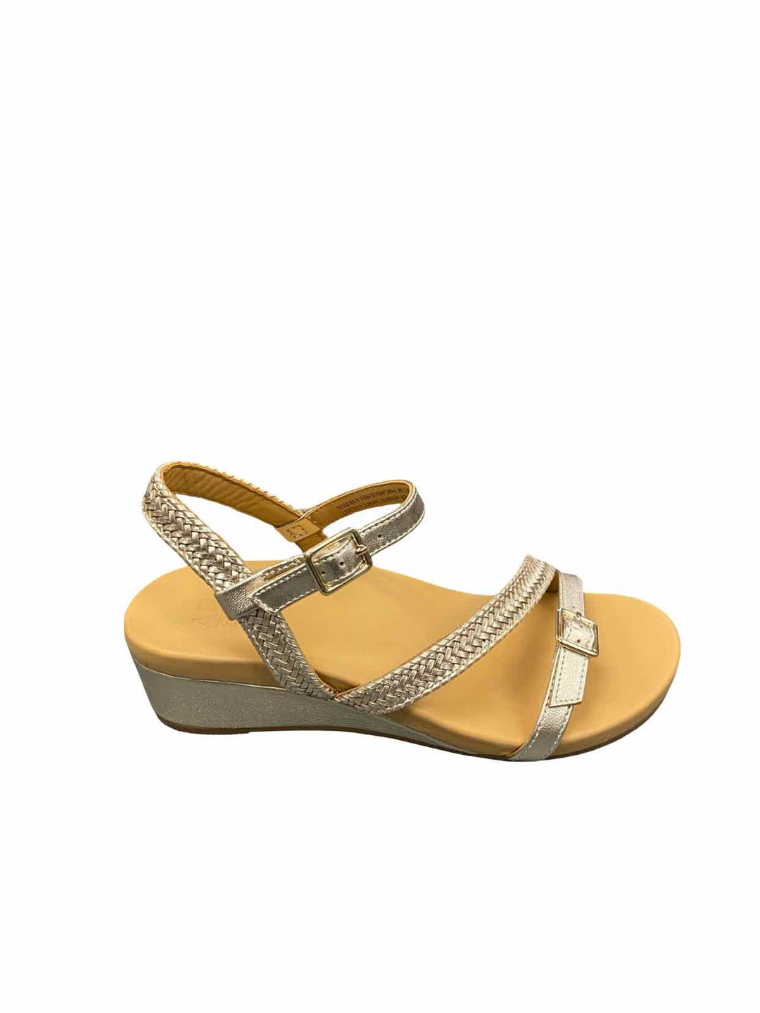 Abeo Shoe Size 6.5 Brown Silver Sandals