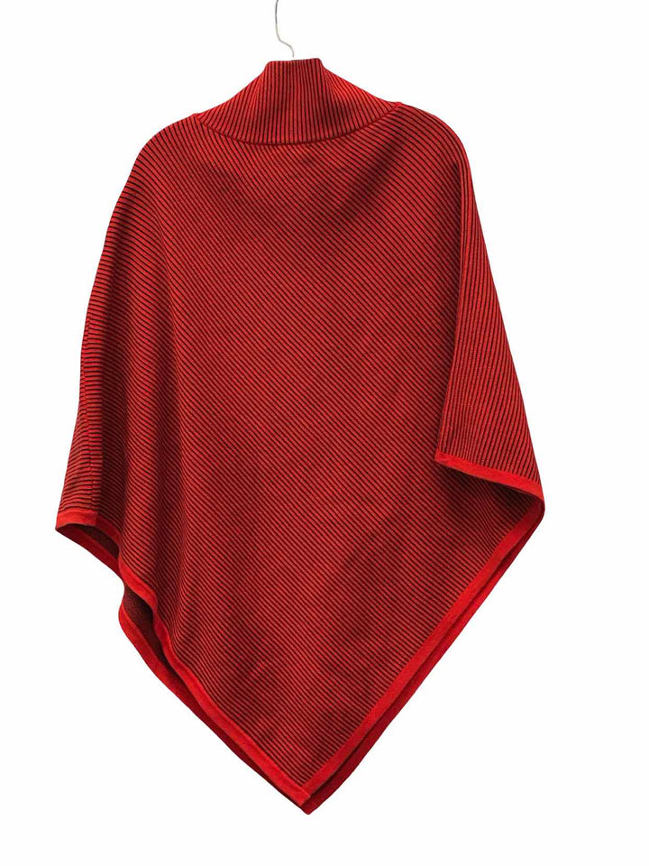 Jones New York Size S/M Red Black Shawl Sweater