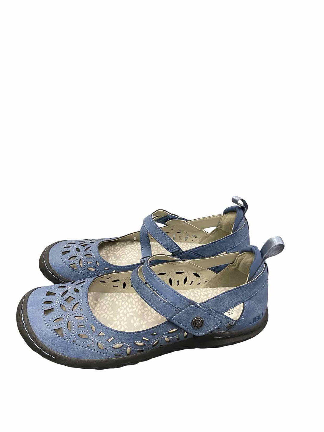 JBU Shoe Size 8 Blue Manmade Bellerose Encore Mary Jane Flats