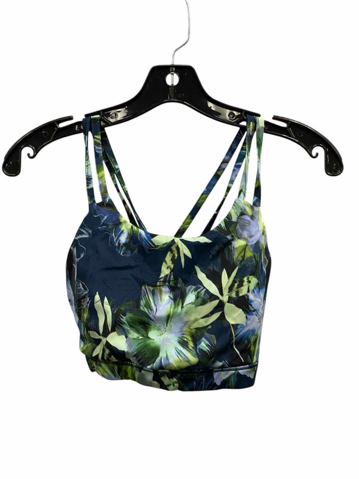 Gottex Size M Green Floral Athletic Bra