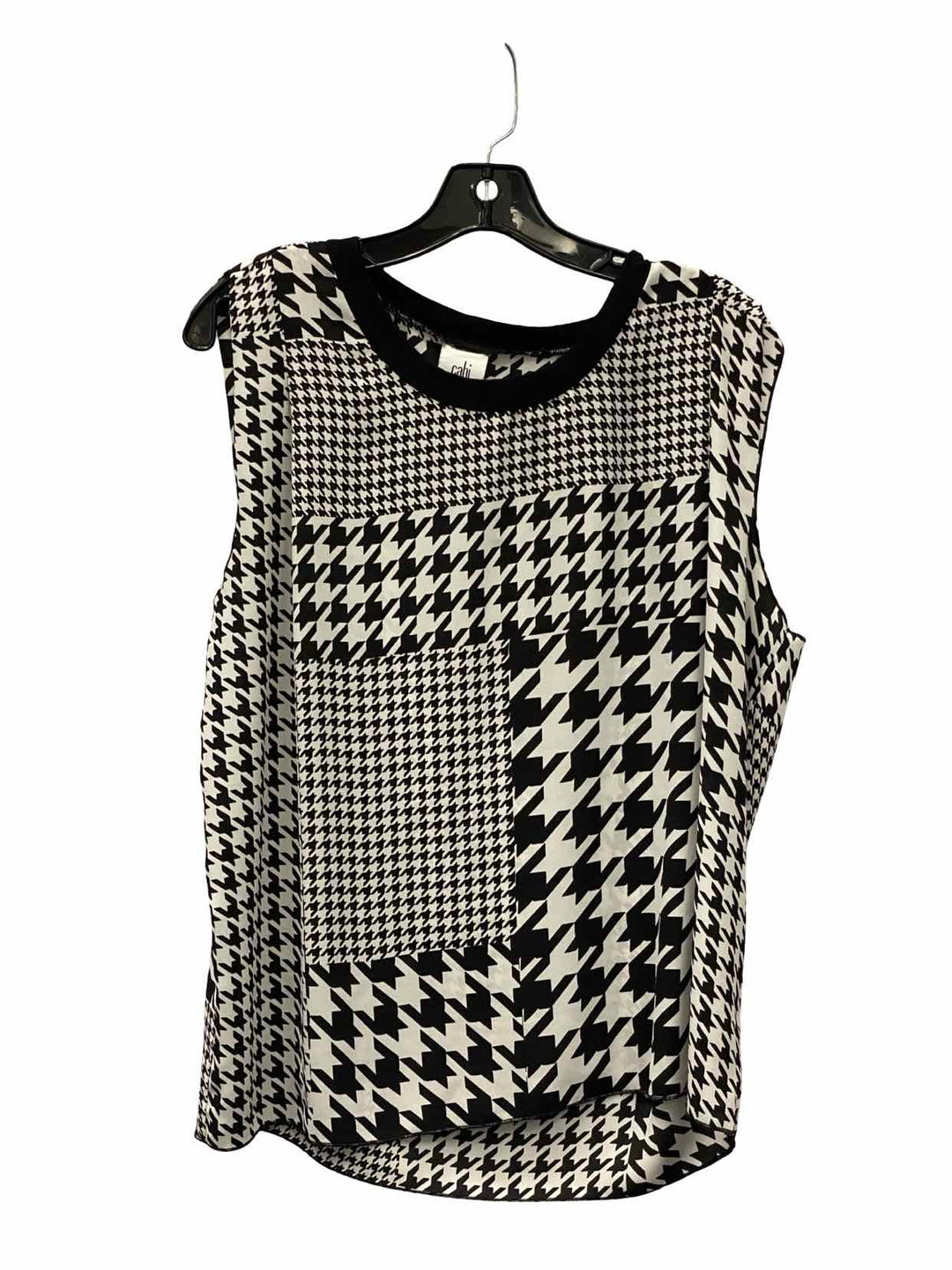 Cabi Size M Black White Print Tank Top