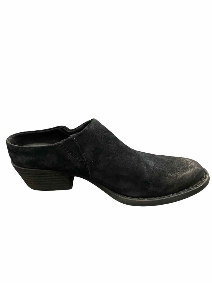 Born Shoe Size 9.5 Black Suede Boots(Ankle)