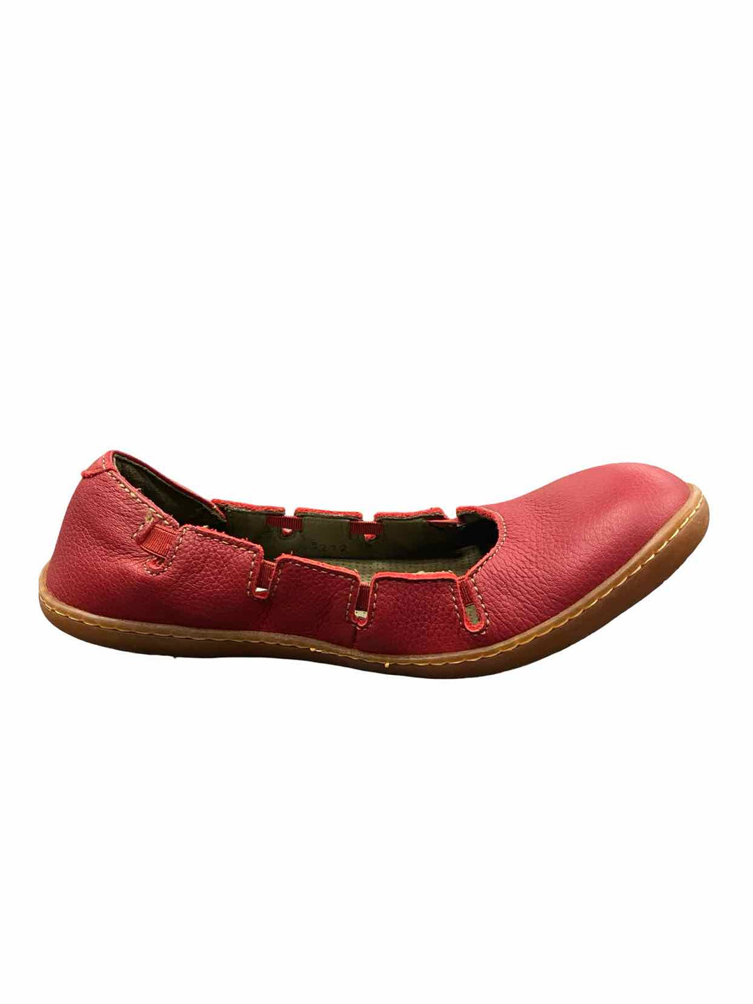 El Naturalista Shoe Size 38 Red Leather El Viajero Flats