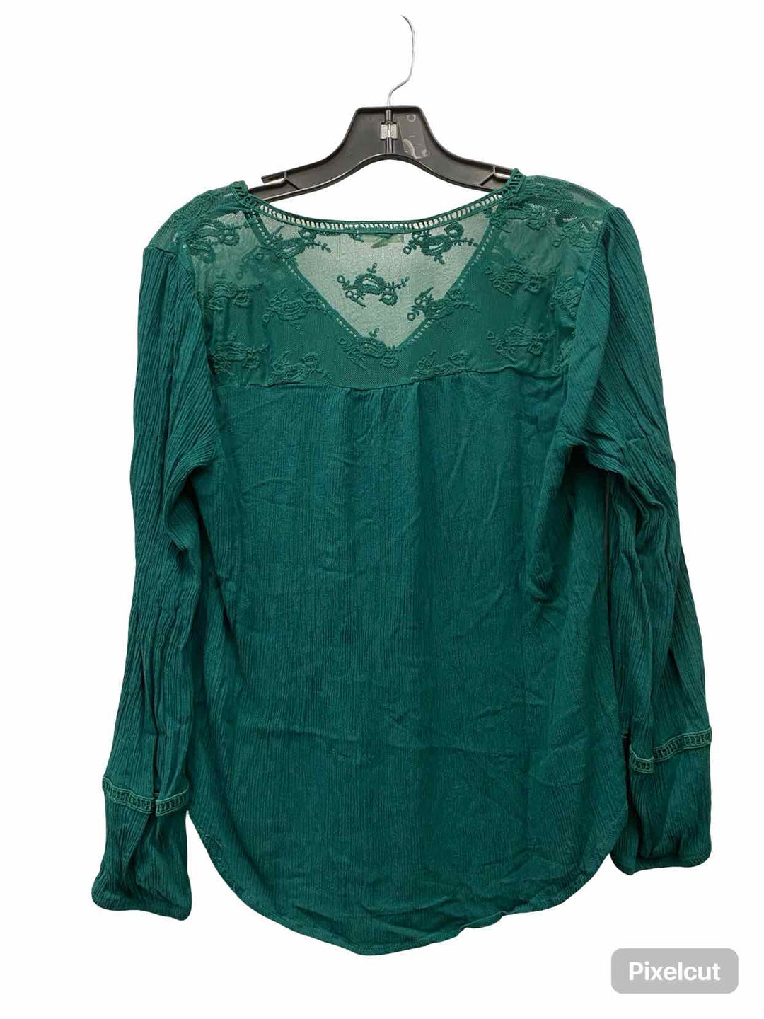 Mason & Belle Size L Green Long Sleeve Shirts