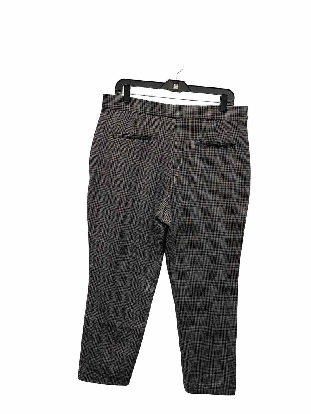 Banana Republic Size 14 Gray Black Plaid Pants