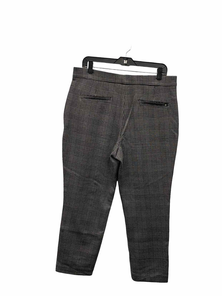 Banana Republic Size 14 Gray Black Plaid Pants