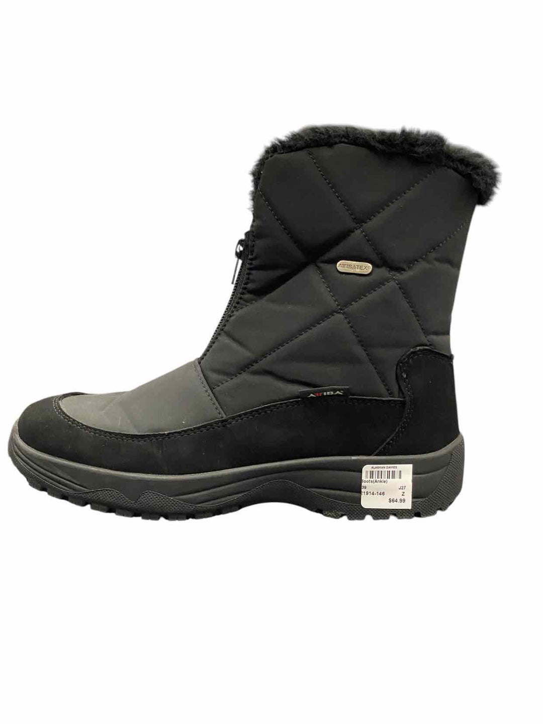 Atibatex Shoe Size 39 Black Boots(Ankle)