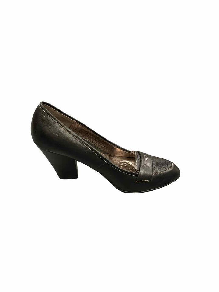 Sofft Shoe Size 8 Black Leather Heels
