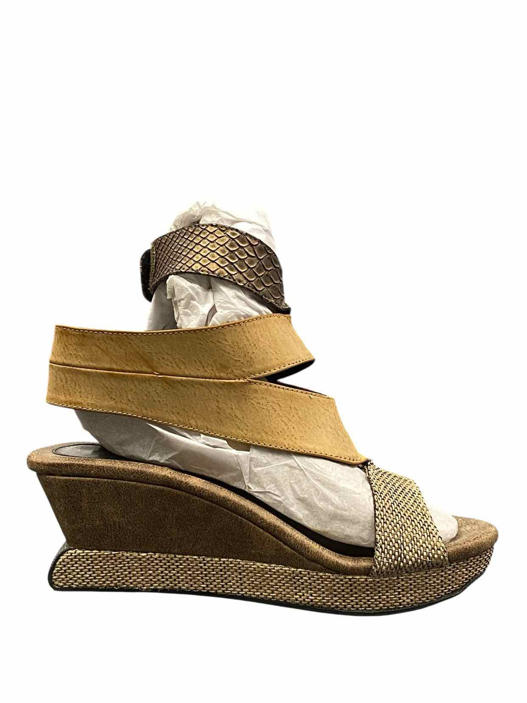 Modzori Shoe Size 8 Brown Black Vegan Reversible Sandals