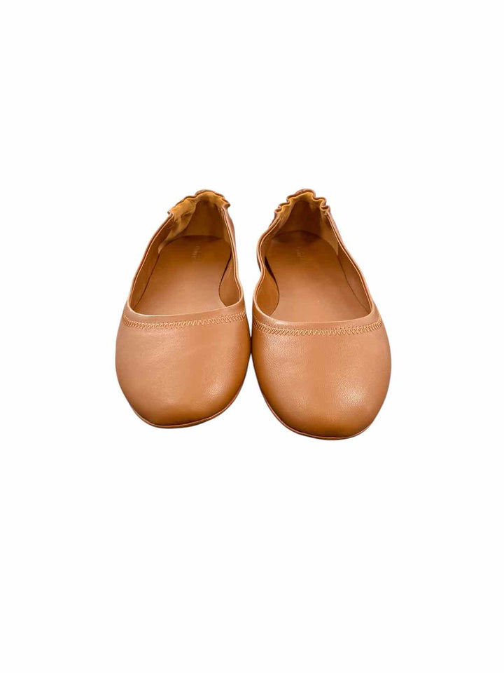 Quince Shoe Size 8 Brown Leather Flats