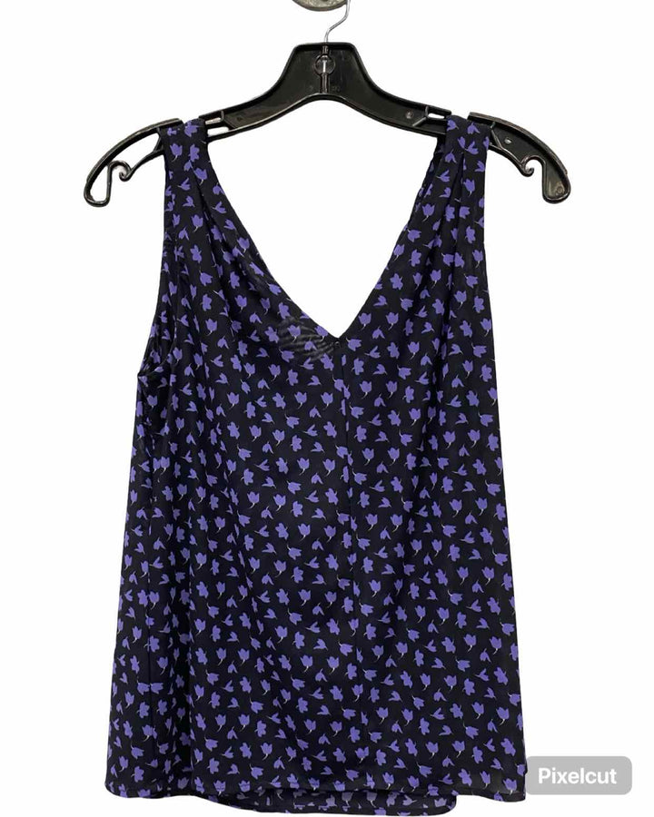 Cabi Size XS Navy Blue Purple Print Tank Top