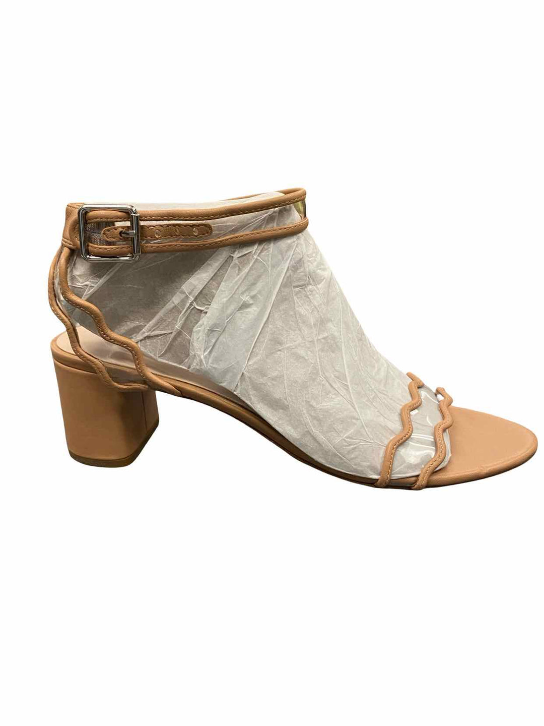 Loeffler Randall Shoe Size 9 Tan Scalloped Heels