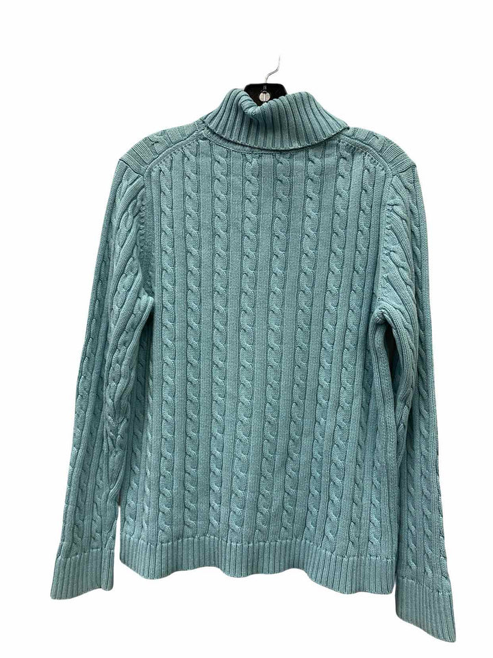 LL Bean Size L Blue 100% cotton Sweater