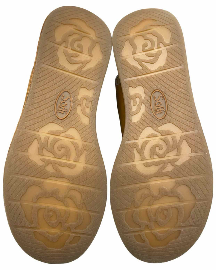 Sofft Shoe Size 9 Brown Leather Faedra Platform Wedge Sandals