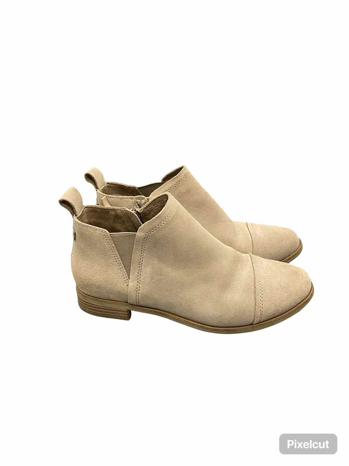 Toms Shoe Size 8 Beige Suede Reese Boots(Ankle)