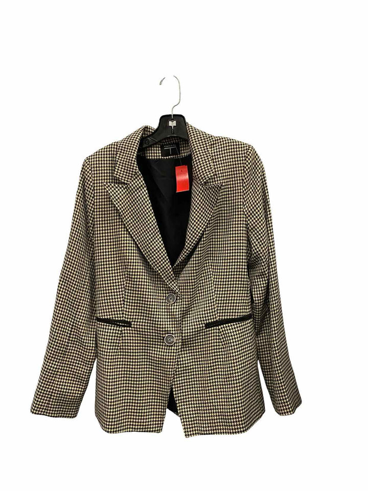 Tahari Size M Black White Blazer
