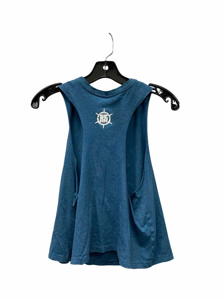 Bella + Canvas Size L Teal Athletic Tank Top