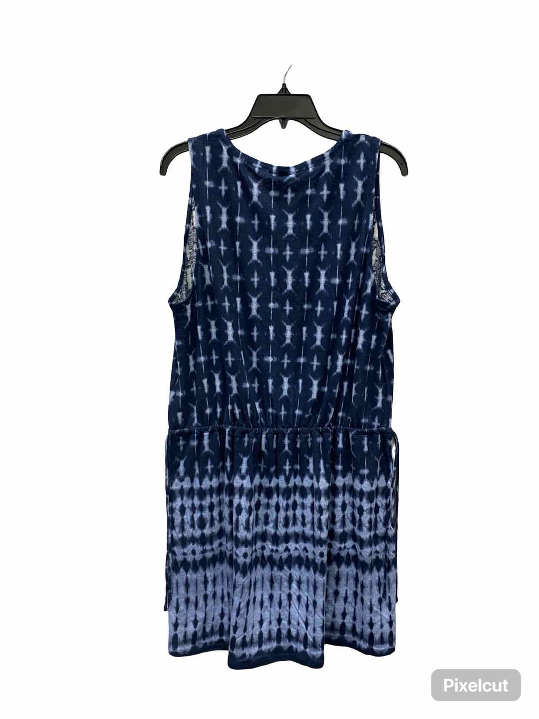 J Jill Size L Blue Batik Dress