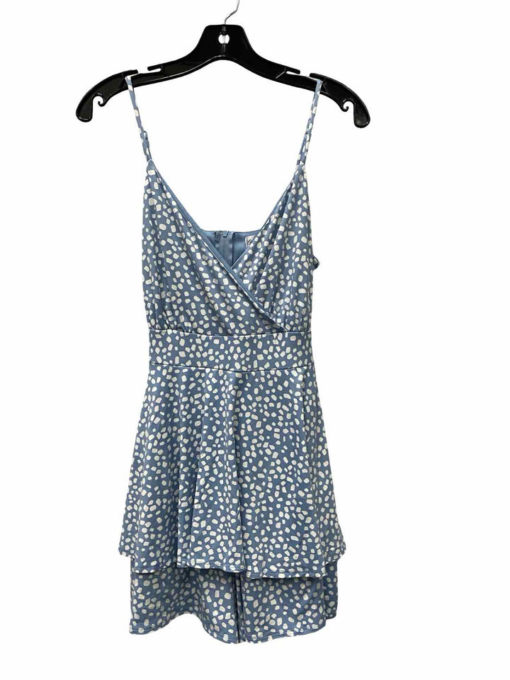 Emerald Sundae Size L Baby Blue White Dress