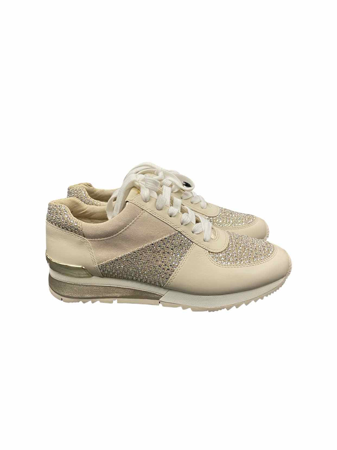 Michael Kors Shoe Size 6.5 Cream Allie Wrap Sneakers