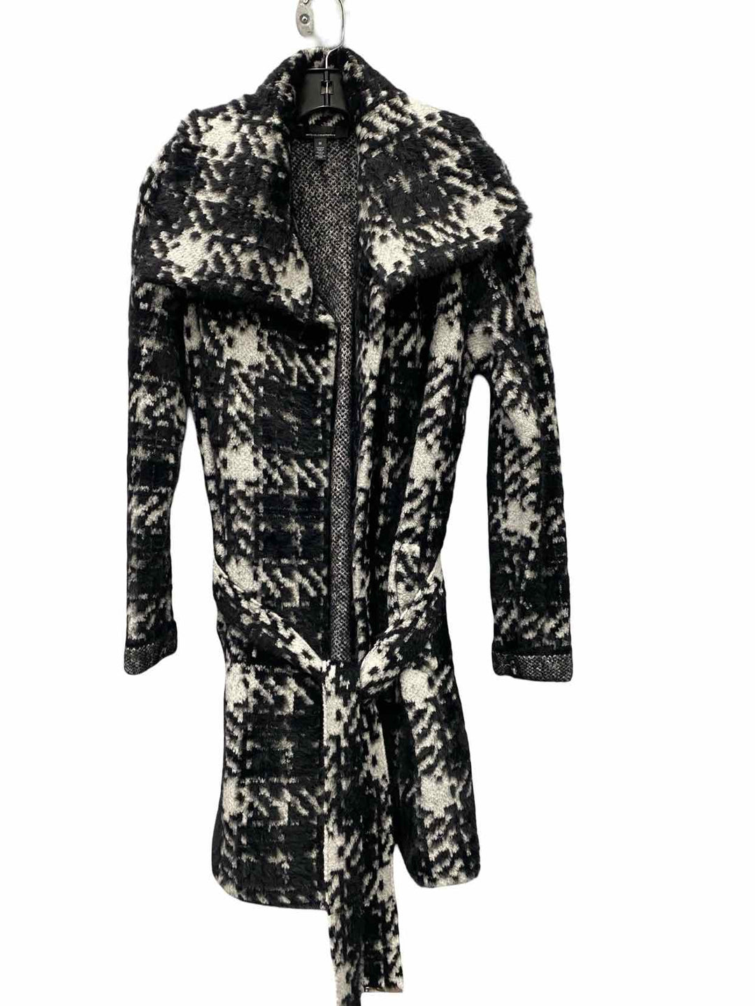 White House Black Market Size M Black White Coat(Long)