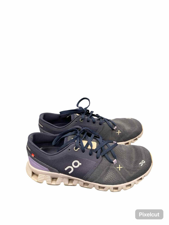 On Cloud Shoe Size 9 Navy Purple Cloud X 3 Sneakers