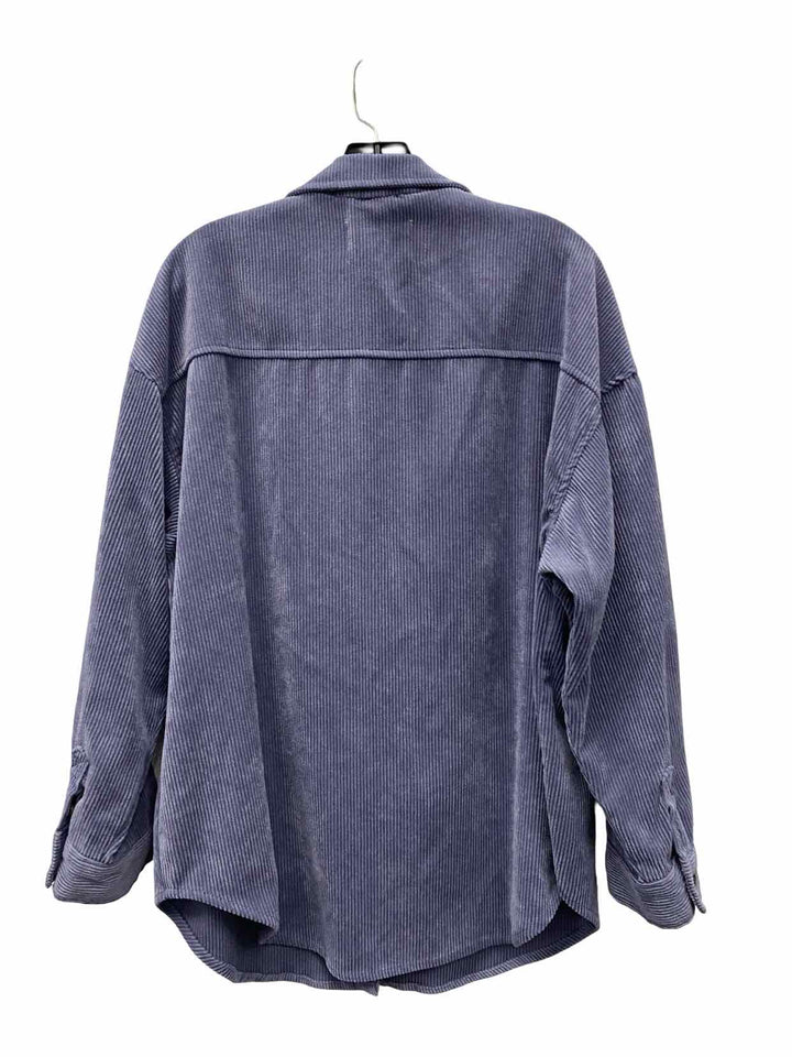 26 International Size L Blue Corduroy Long Sleeve Shirts