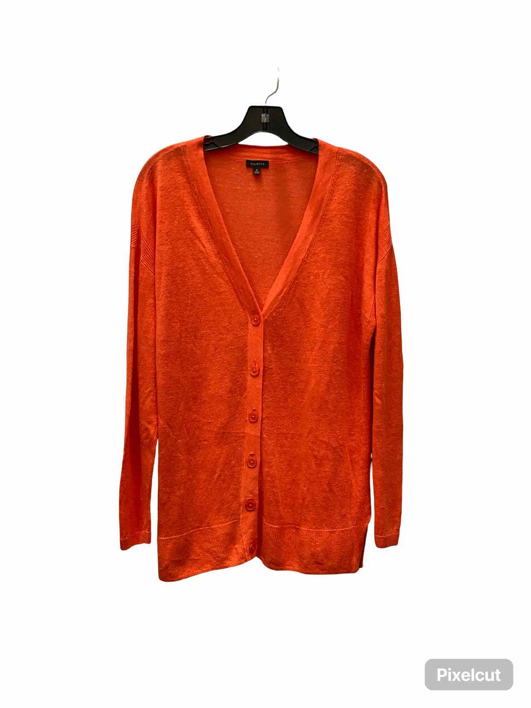 Talbots Size M Orange Long Sleeve Shirts