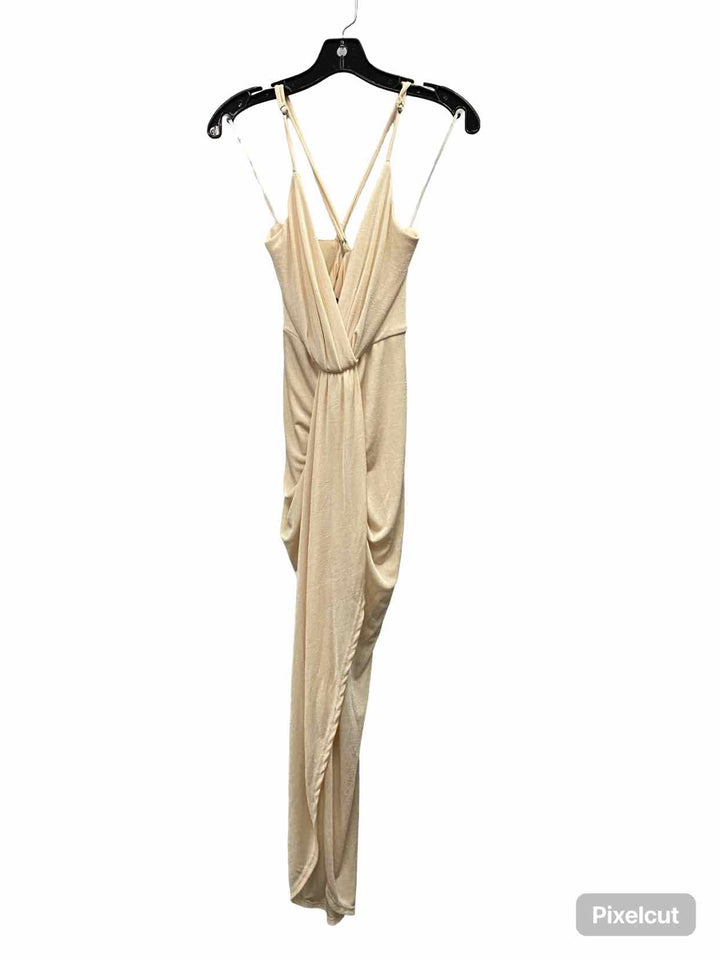 Lulus Size M Champagne Dreamy Date Dress