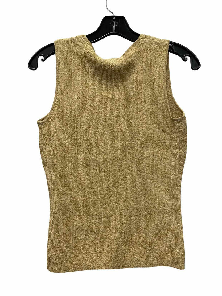 August Silk Size MP Gold Metallic Tank Top