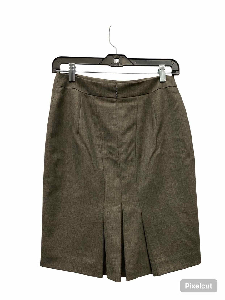 Ann Taylor Size 2P Brown Tweed Skirt