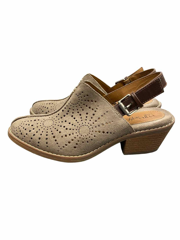 Euro Soft Shoe Size 7 Grey Leather Tulip Sling Boots(Ankle)