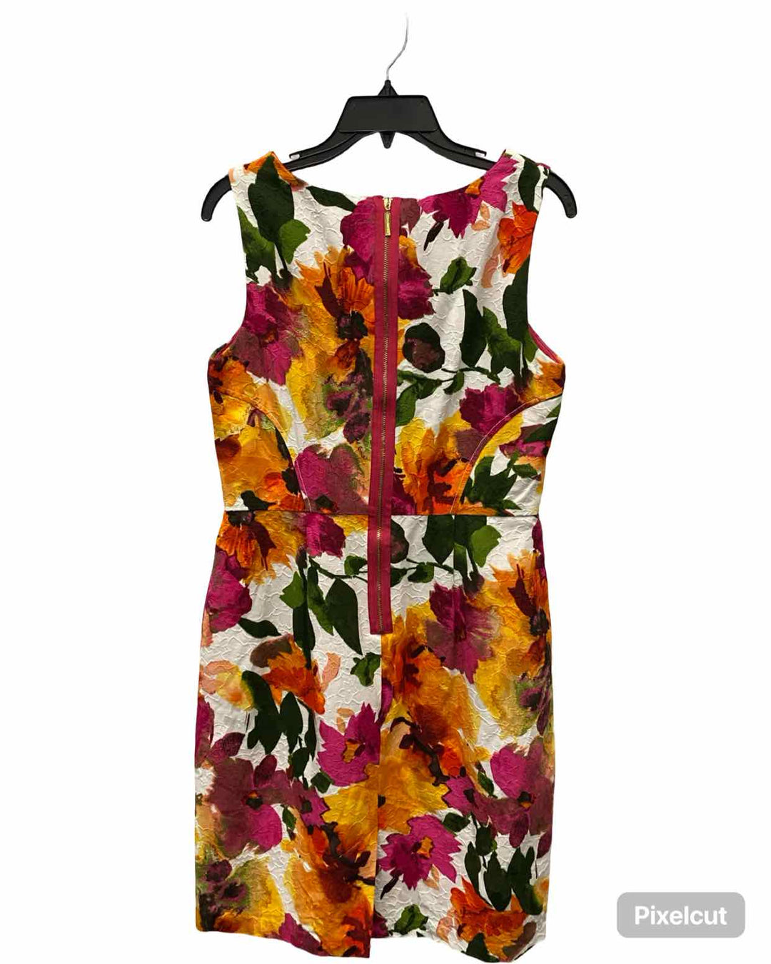 Donna Ricco Size 8 Pink Orange Floral Dress