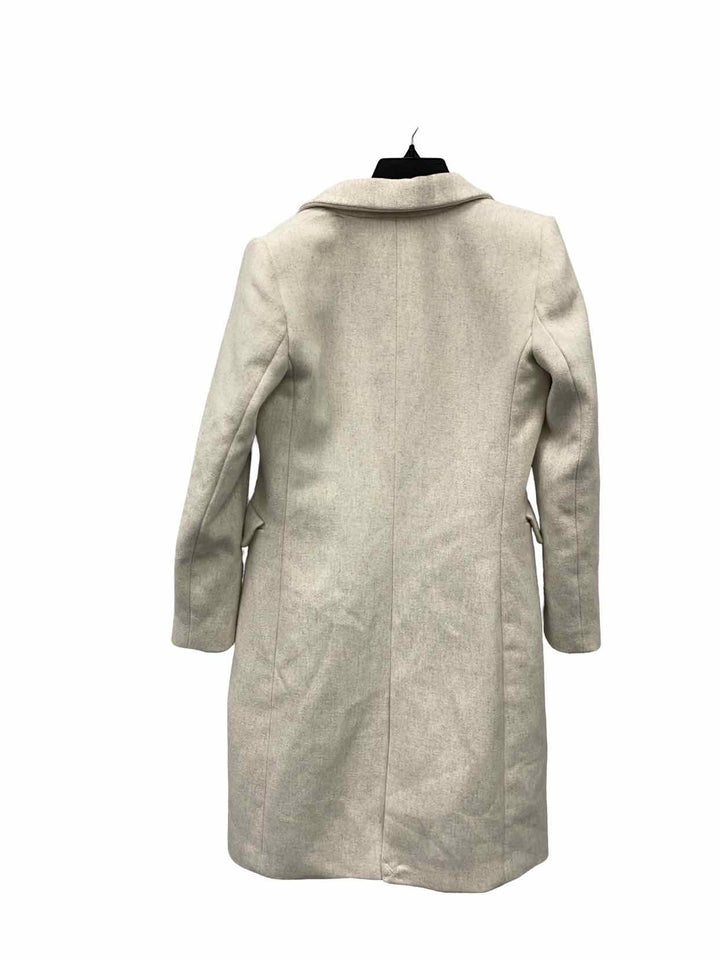 MNG Size S White 30% Wool Coat(Long)