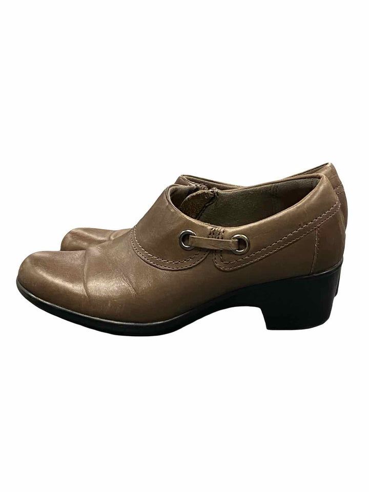 Clarks Shoe Size 8 Brown Leather Genette Danby Boots(Ankle)