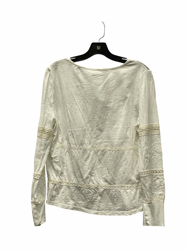 Sundance Size S White Floral Long Sleeve Shirts