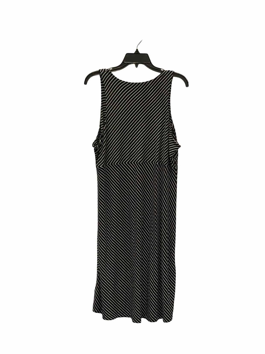 Athleta Size XL Black White Striped Dress