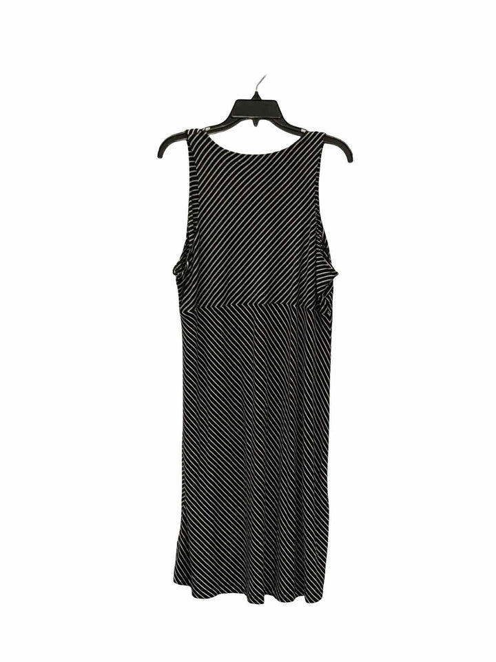 Athleta Size XL Black White Striped Dress