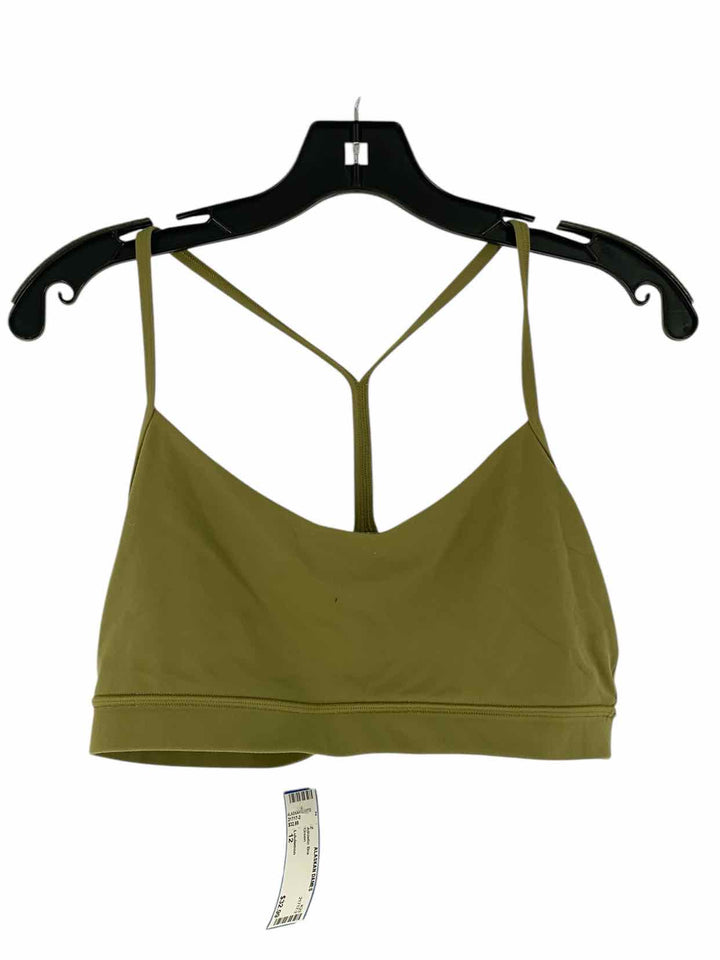 Lululemon Size 12 Green Athletic Bra