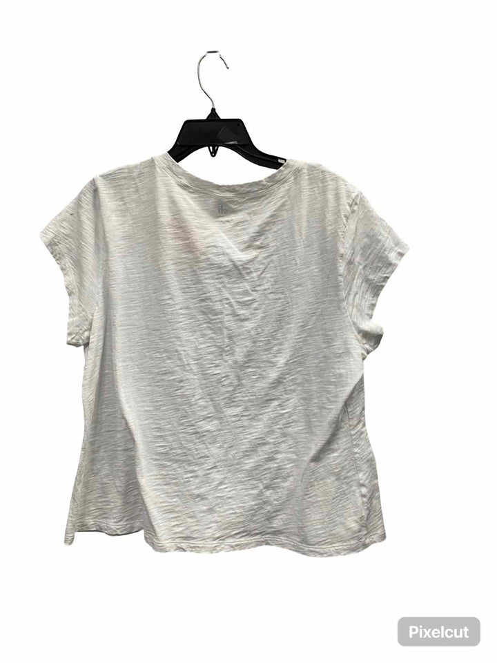 Cabi Size XL White Short Sleeve Shirts