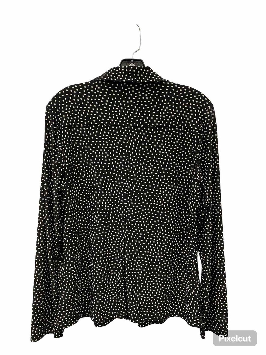 Tommy Hilfiger Size L Black White Dots Long Sleeve Shirts