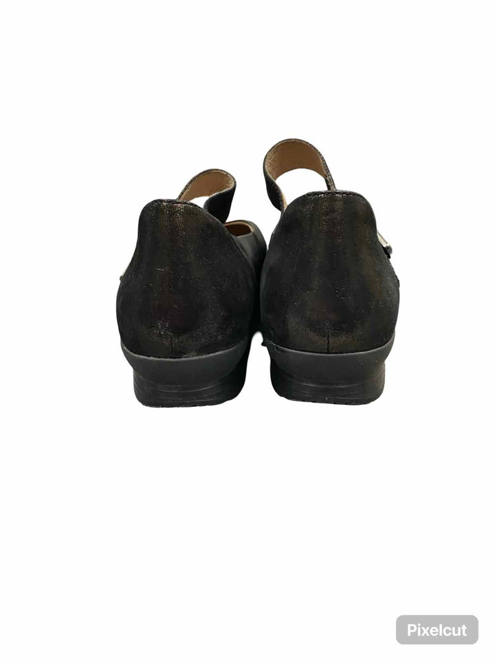 Dansko Shoe Size 38 Black Leather Audrey Mary Jane Flats